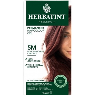 Herbatint Light Mahogany Ammonia Free Hair Colour 5M 150ml